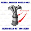 2002-2006 Nissan Altima 2.5L Stainless Steel Complete Exhaust System | Federal Emissions