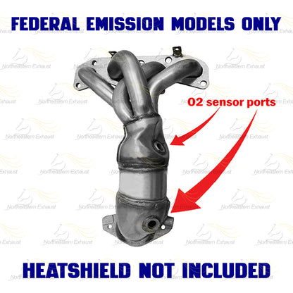 2002-2006 Nissan Altima 2.5L Stainless Steel Complete Exhaust System | Federal Emissions