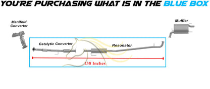 2010-2011 Toyota Camry 2.5L Exhaust Rear Catalytic w/ Resonator Kit
