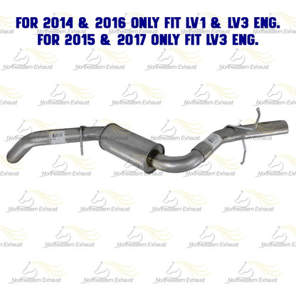 2014-2017 Chevy Silverado 1500 4.3L Stainless Steel Exhaust Tail Pipe