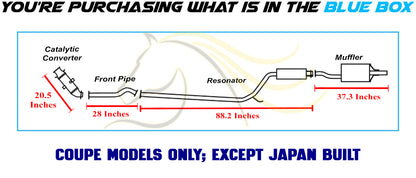 2006-2011 Honda Civic 1.8L Coupe Complete Exhaust System Kit with Manifold Catalytic - Not for Japan model