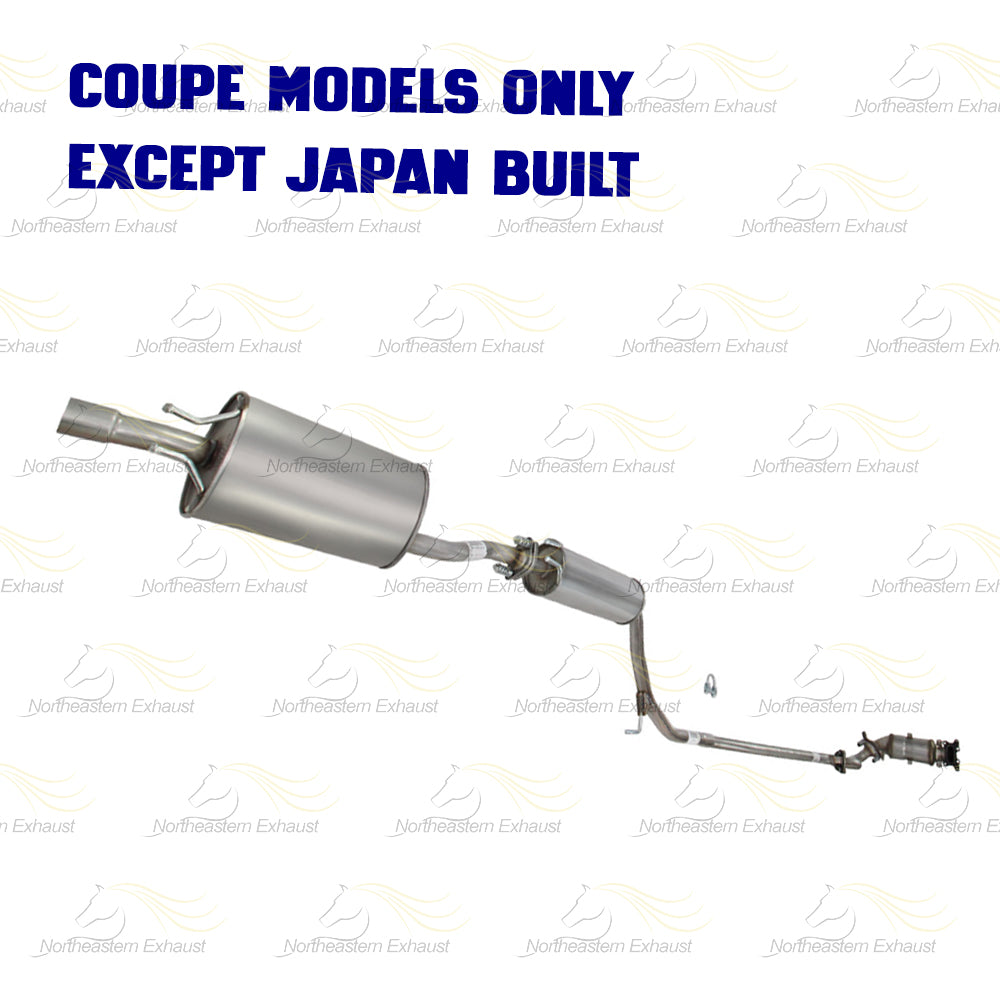 2006-2011 Honda Civic 1.8L Coupe Complete Exhaust System Kit with Manifold Catalytic - Not for Japan model