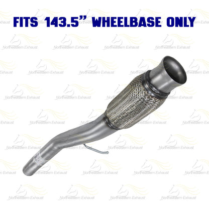 2014-2017 Silverado & Sierra 1500 4.3L 143.5in WB Stainless Steel Exhaust Pipe