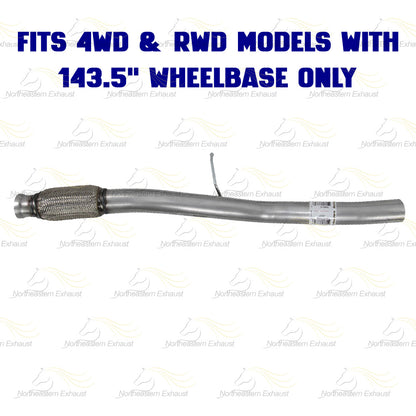 2014-2017 Chevy Silverado & GMC Sierra 1500 5.3L 143.5in WB Stainless Steel Exhaust Pipe