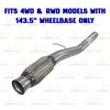 2014-2017 Chevy Silverado & GMC Sierra 1500 5.3L 143.5in WB Stainless Steel Exhaust Pipe