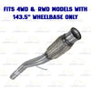 2014-2017 Chevy Silverado & GMC Sierra 1500 5.3L 143.5in WB Stainless Steel Exhaust Pipe