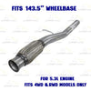 2014-2017 GMC Sierra 1500 4.3L & 5.3L Stainless Steel Exhaust Pipe w/ Muffler Kit