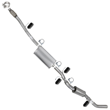 2014-2017 GMC Sierra 1500 4.3L, 5.3L 143.5" WB Stainless Steel Catalytic Back Exhaust Kit