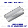 2014-2017 GMC Sierra 1500 4.3L, 5.3L 143.5" WB Stainless Steel Catalytic Back Exhaust Kit