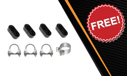 2014-2017 GMC Sierra 1500 4.3L, 5.3L 143.5" WB Stainless Steel Catalytic Back Exhaust Kit