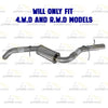 2014-2017 GMC Sierra 1500 5.3L 4WD/RWD Stainless Steel Exhaust Tail Pipe
