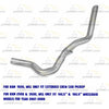 Exhaust Tail pipe for 2006-2008 Dodge RAM 1500 5.7L | 2003-2009 Dodge RAM 2500 5.7L | 2003-2008 Dodge RAM 3500 5.7L