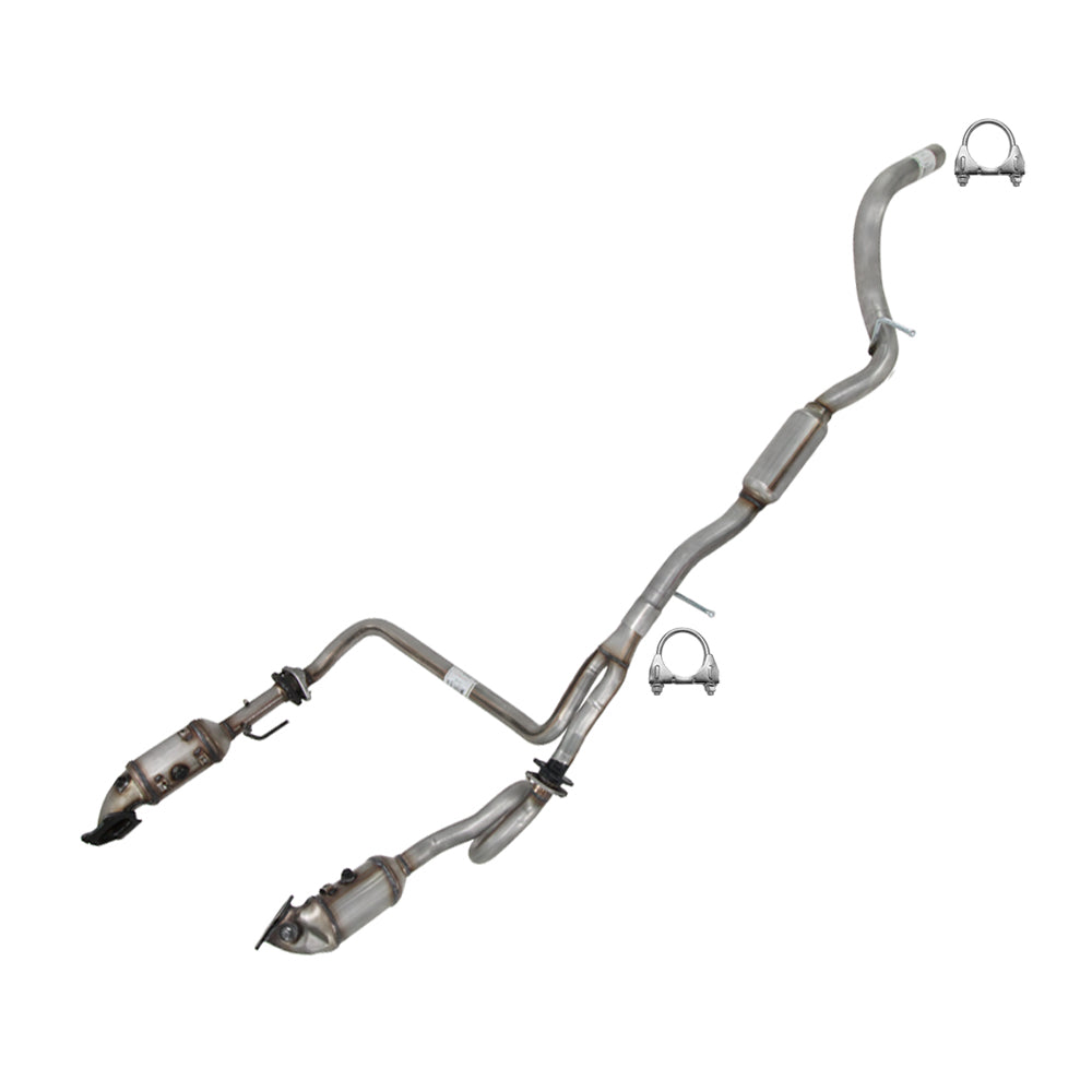 EPA Approved Pair of Catalytic Y-Pipe Resonator Kit fits: 2012-2015 Jeep Wrangler 3.6L