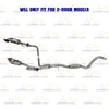 EPA Approved Pair of Catalytic Y-Pipe Resonator Kit fits: 2012-2015 Jeep Wrangler 3.6L