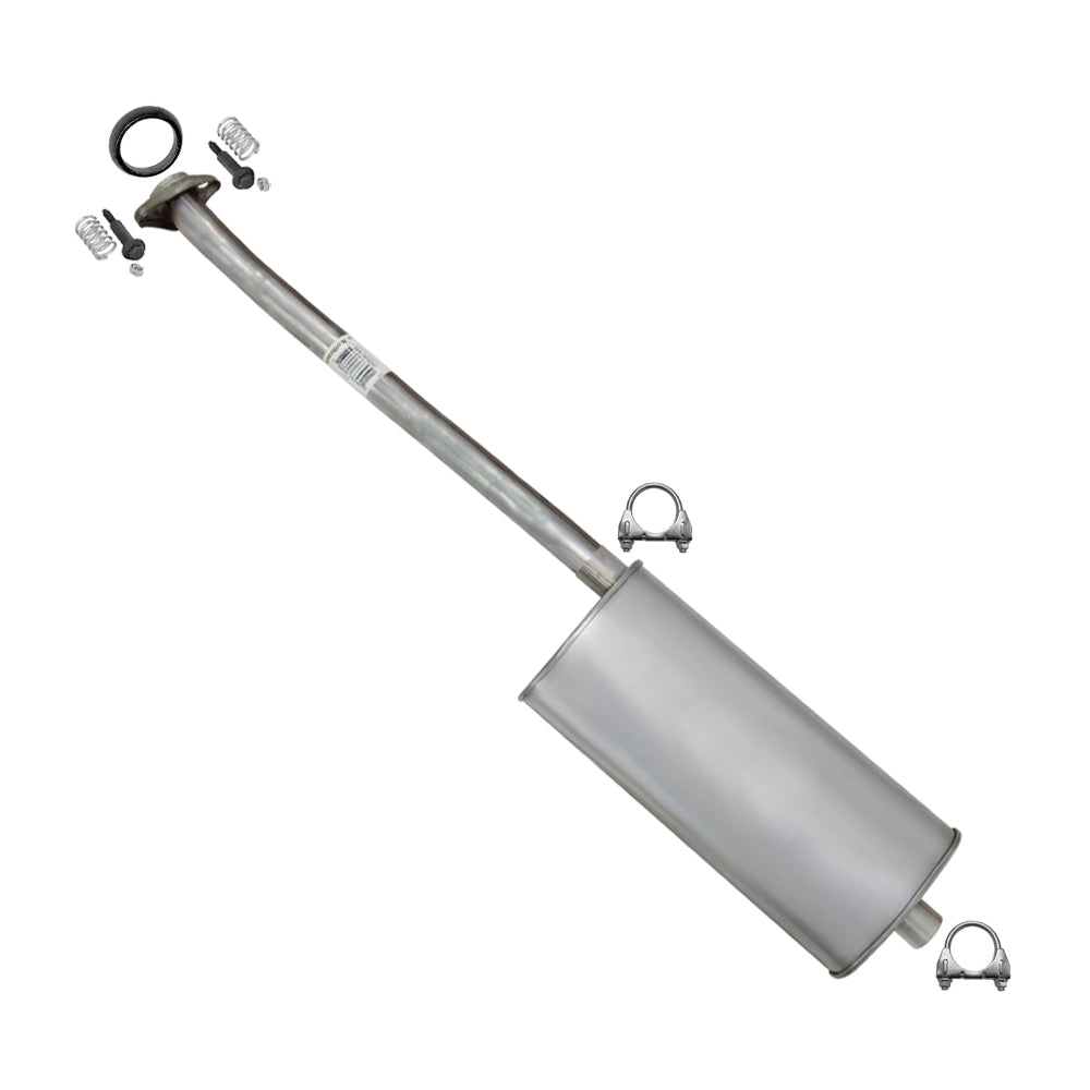 Stainless Steel Pipe Muffler Kit fits: 2003 Mazda B2300 2.3L | 1998-2000 Mazda B2500 2.5L