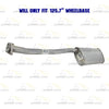 Stainless Steel Pipe Muffler Kit fits: 2003 Mazda B2300 2.3L | 1998-2000 Mazda B2500 2.5L