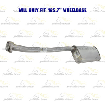 Stainless Steel Pipe Muffler Kit fits: 2003 Mazda B2300 2.3L | 1998-2000 Mazda B2500 2.5L