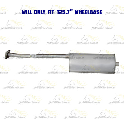 Stainless Steel Pipe Muffler Kit fits: 2003 Mazda B2300 2.3L | 1998-2000 Mazda B2500 2.5L