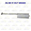 Stainless Steel Exhaust Pipe Muffler for 1998-2003 Mazda B3000 3.0L | 1998-2003 Mazda B4000 4.0L
