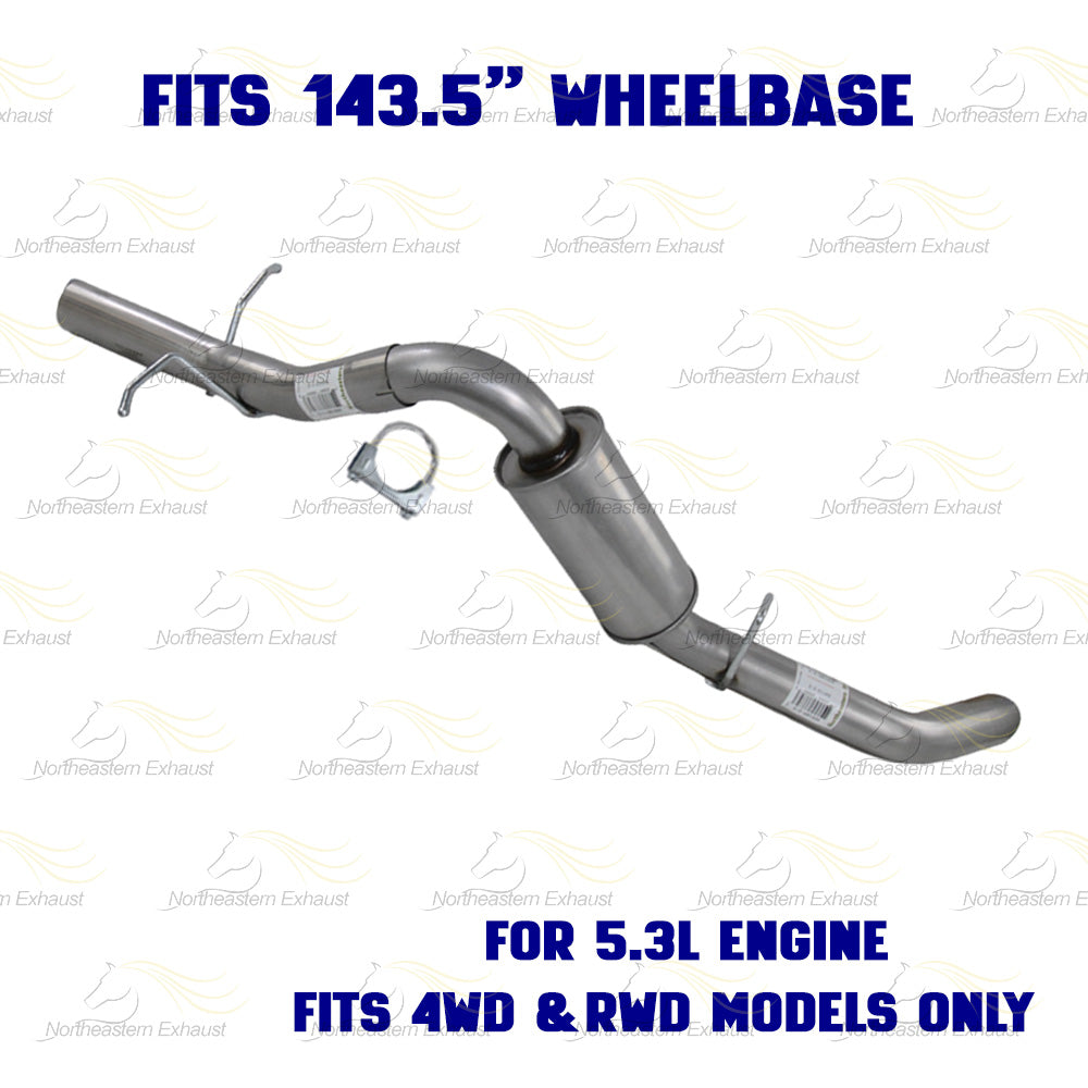 2014-2017 Chevy Silverado 1500 4.3L & 5.3L Complete Exhaust System - EPA Approved