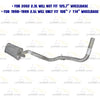 Stainless Steel Muffler Tail Pipe for 2001-2003 Ford Ranger 2.3L | 1998-2001 Ford Ranger 2.5L