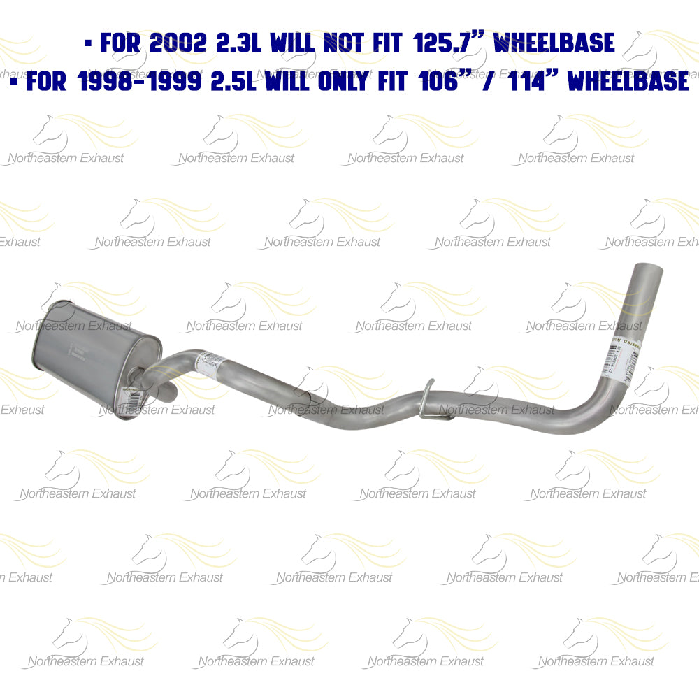 Stainless Steel Muffler Tail Pipe for 2001-2003 Ford Ranger 2.3L | 1998-2001 Ford Ranger 2.5L