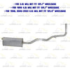Stainless Steel Muffler Tail Pipe Kit fits: 1998-2003 B3000 3.0L & B4000 4.0L