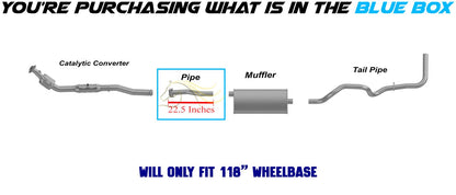Exhaust Pipe for 2001-2003 Ford Ranger 2.3L | 1998-2001 Ford Ranger 2.5L