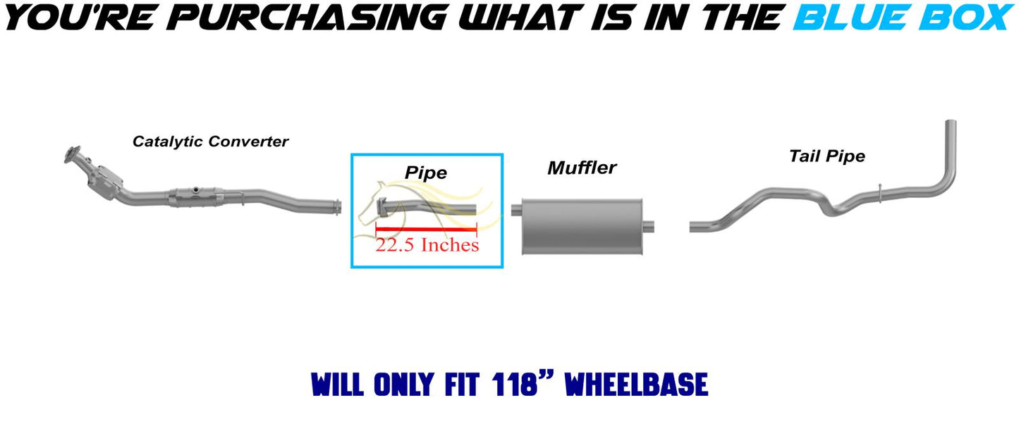 Stainless Steel Exhaust Intermediate Pipe for 1998-2000 Ford Ranger 3.0L 4.0L