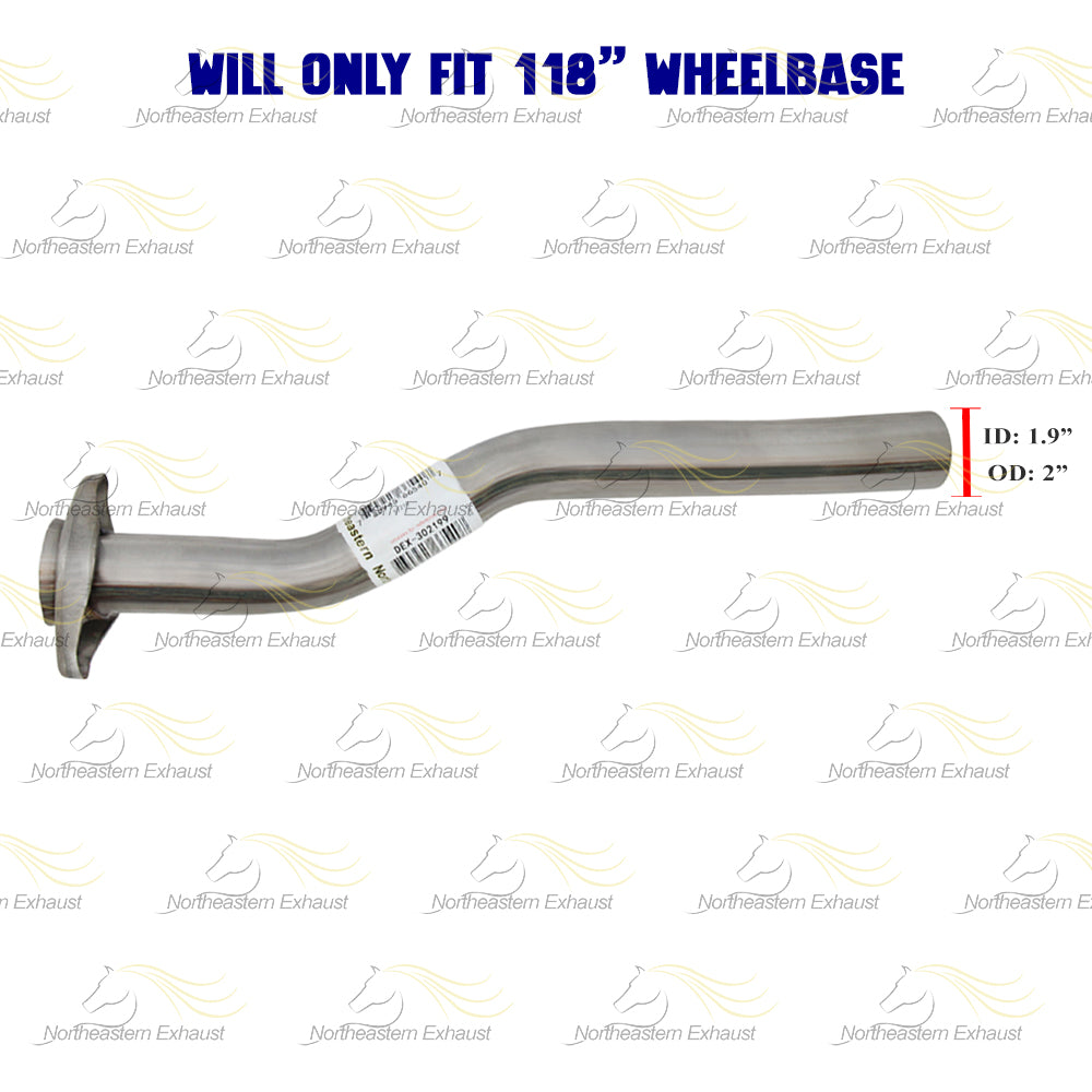 Stainless Steel Exhaust Intermediate Pipe for 1998-2000 Ford Ranger 3.0L 4.0L