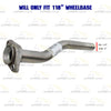 Stainless Steel Exhaust Intermediate Pipe for 1998-2000 Ford Ranger 3.0L 4.0L