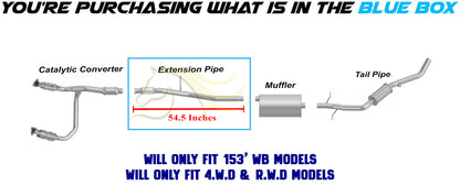 2014-2017 Silverado 1500 & Sierra 1500 5.3L Stainless Steel Exhaust Pipe