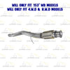 2014-2017 Silverado 1500 & Sierra 1500 5.3L Stainless Steel Exhaust Pipe