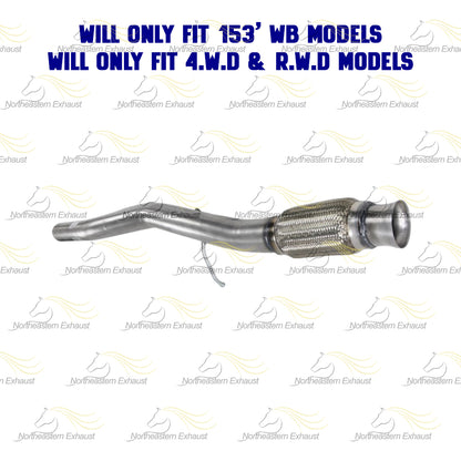 2014-2017 Silverado 1500 & Sierra 1500 5.3L Stainless Steel Exhaust Pipe