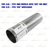 2005-2008 F-150 4.2L and 2004-2008 F-150 4.6L 4WD Stainless Steel Exhaust Pipe 126" WB