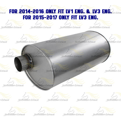 2014-2017 Chevy Silverado 1500 4.3L Stainless Steel Exhaust Muffler