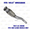 2014–2017 Chevrolet Silverado 1500 4.3L/5.3L 143.5in WB Exhaust Catalytic Converter & Exhaust Pipe Kit- EPA Approved