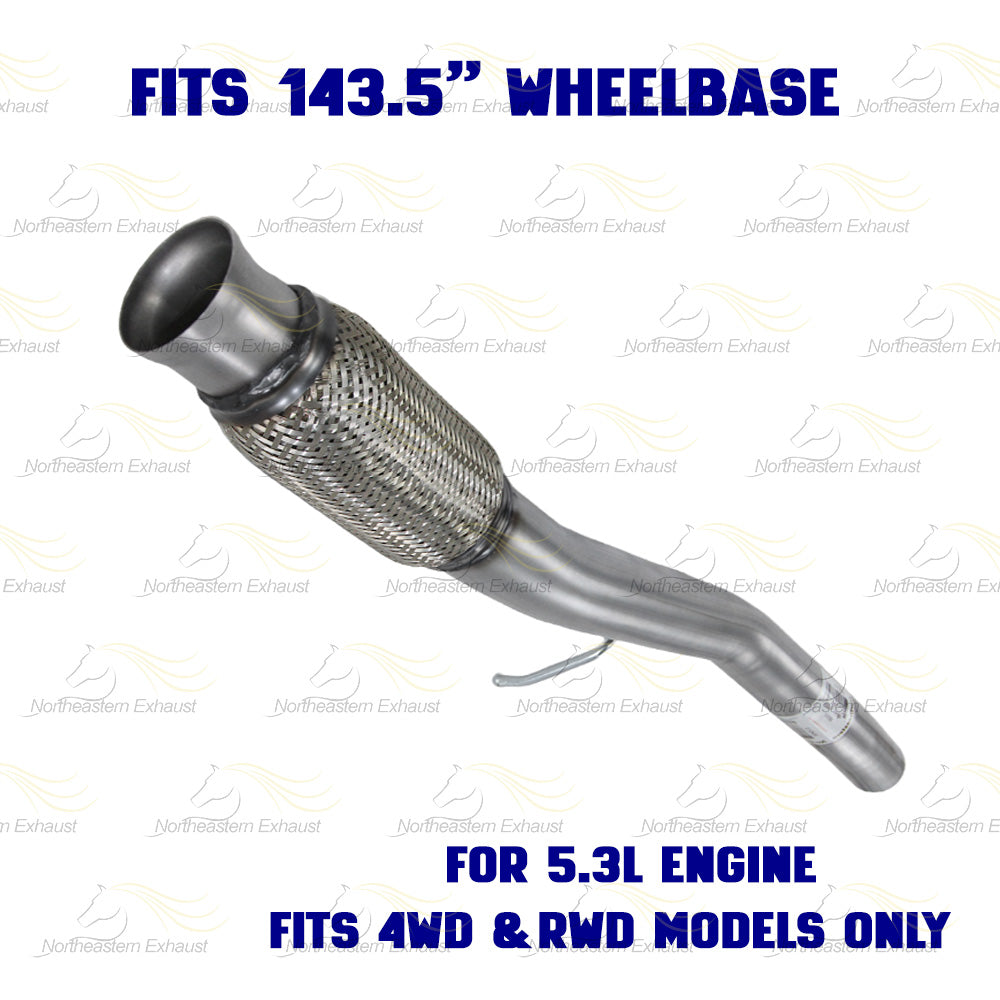 2014–2017 Chevrolet Silverado 1500 4.3L/5.3L 143.5in WB Exhaust Catalytic Converter & Exhaust Pipe Kit- EPA Approved