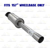 2011-2014 Ford F-150 3.5L/3.7L 157in WB Stainless Steel Exhaust Resonator Pipe