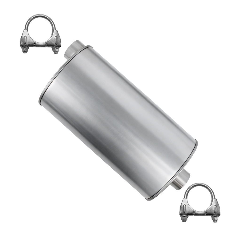 2014-2017 Chevy Silverado 1500 GMC Sierra 1500 5.3L Stainless Steel Exhaust Muffler | 4WD & RWD