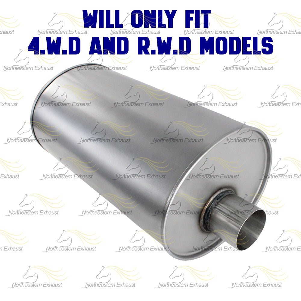 2014-2017 Chevy Silverado 1500 GMC Sierra 1500 5.3L Stainless Steel Exhaust Muffler | 4WD & RWD