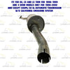 1998-2002 Honda Accord 2.3L Front Pipe, Resonator and Muffler Exhaust