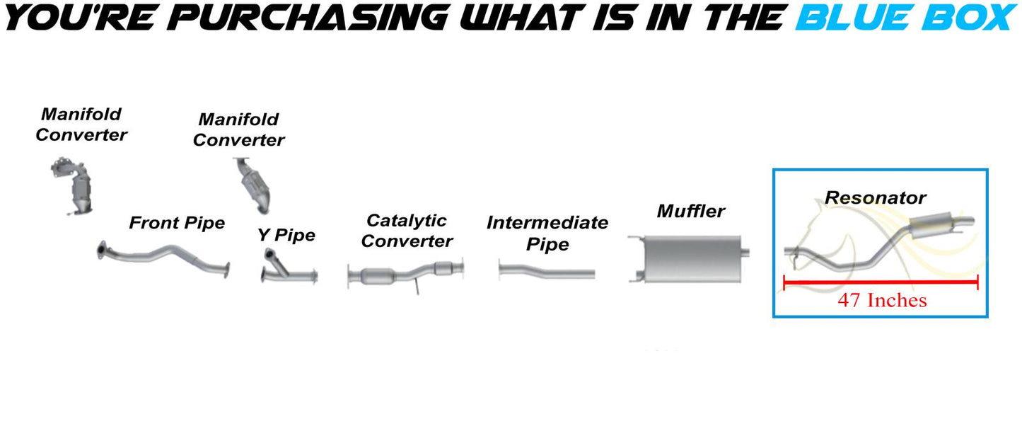 2014-2016 Toyota Highlander 3.5L Exhaust Resonator Pipe
