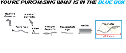 2014-2016 Toyota Highlander 3.5L Exhaust Resonator Pipe