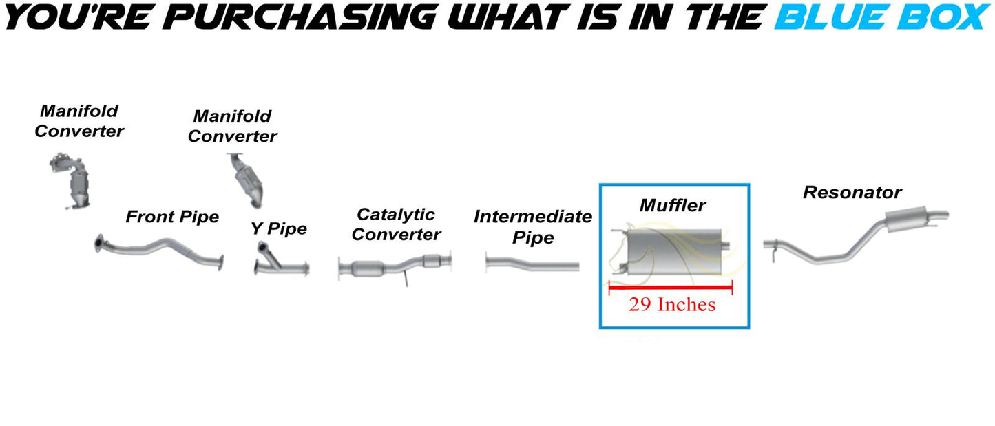 2014-2016 Toyota Highlander 3.5L Exhaust Muffler