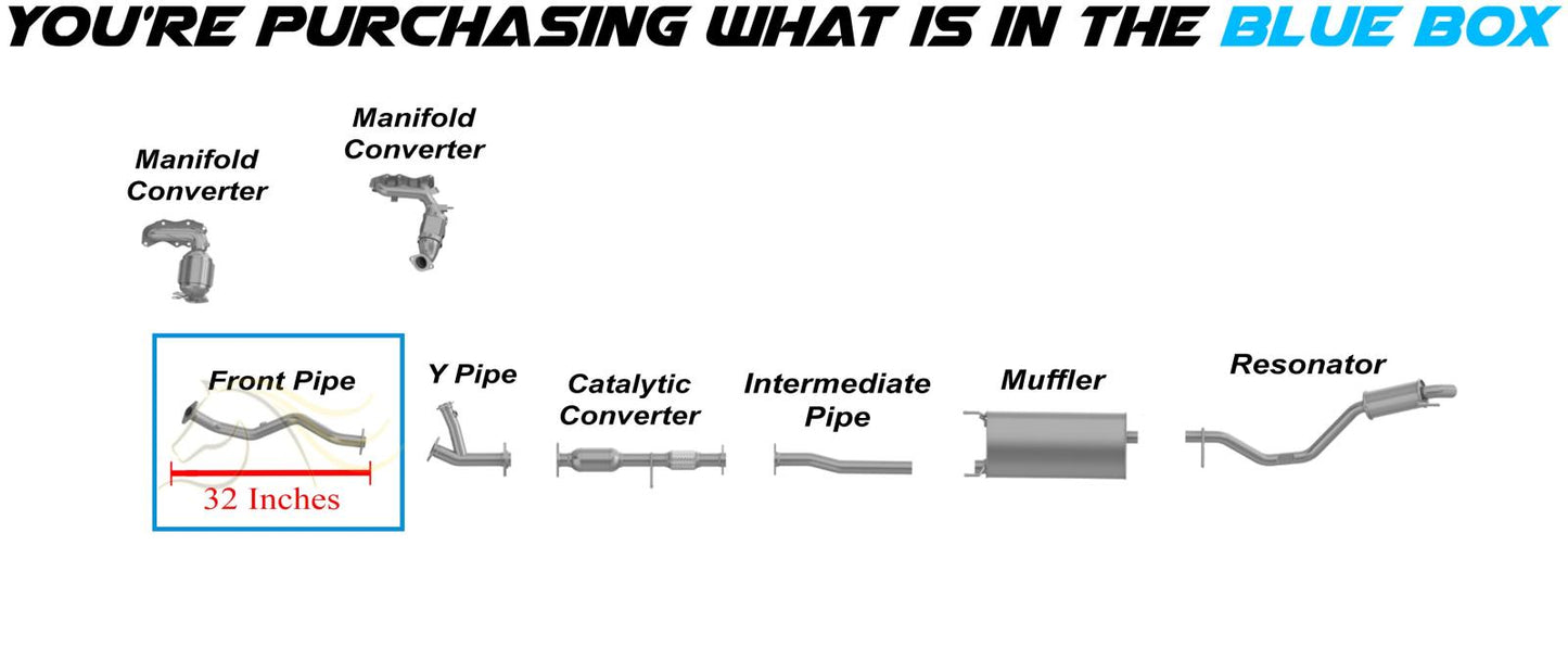 2014-2016 Toyota Highlander 3.5L Front Exhaust Pipe