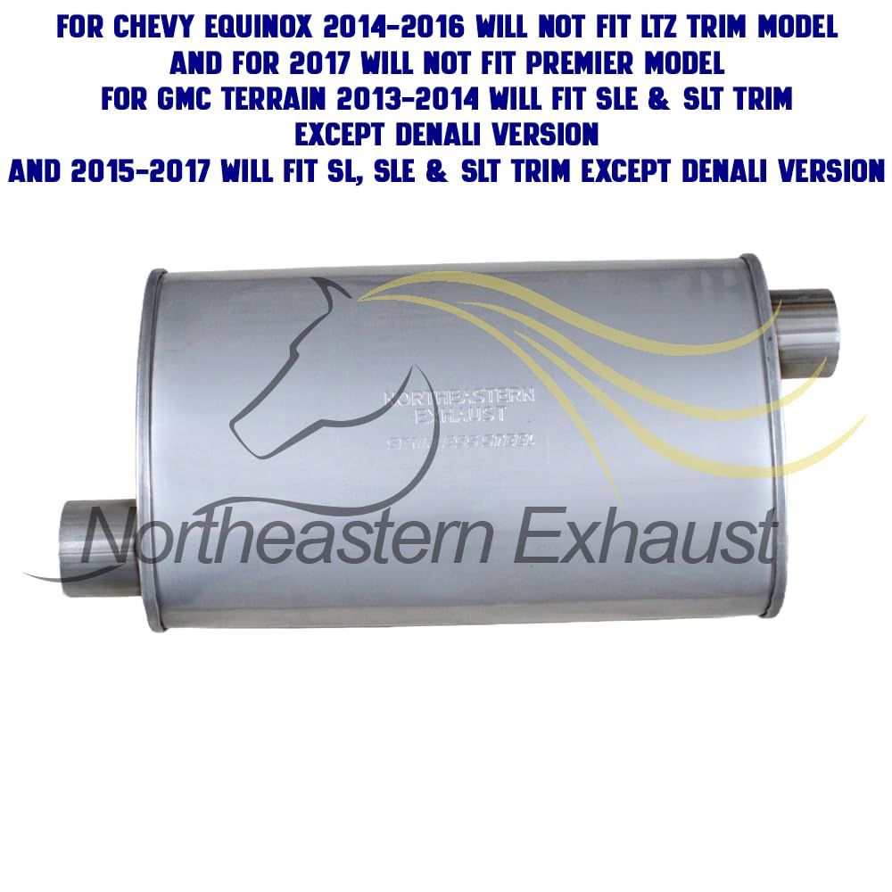 2010-2017 Chevrolet Equinox 2.4L and 2010-2017 GMC Terrain 2.4L Cat-back Exhaust System