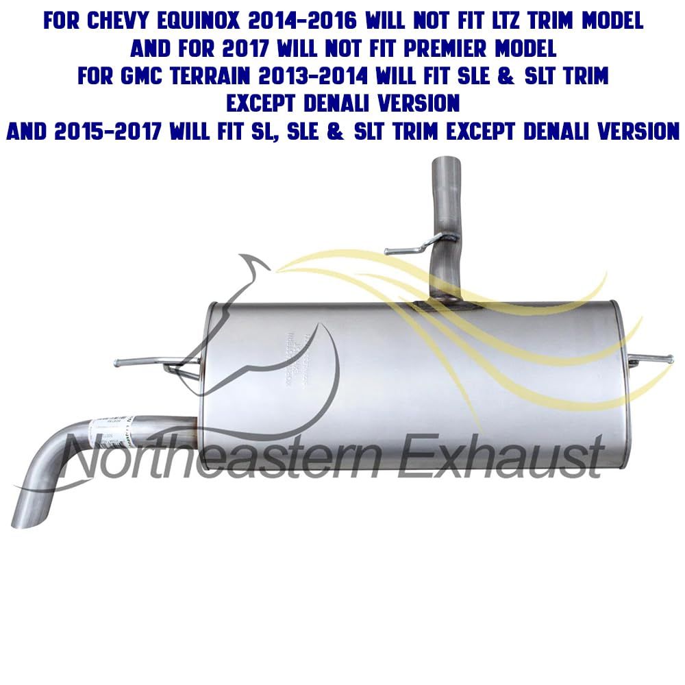 2010-2017 Chevrolet Equinox 2.4L and 2010-2017 GMC Terrain 2.4L Cat-back Exhaust System