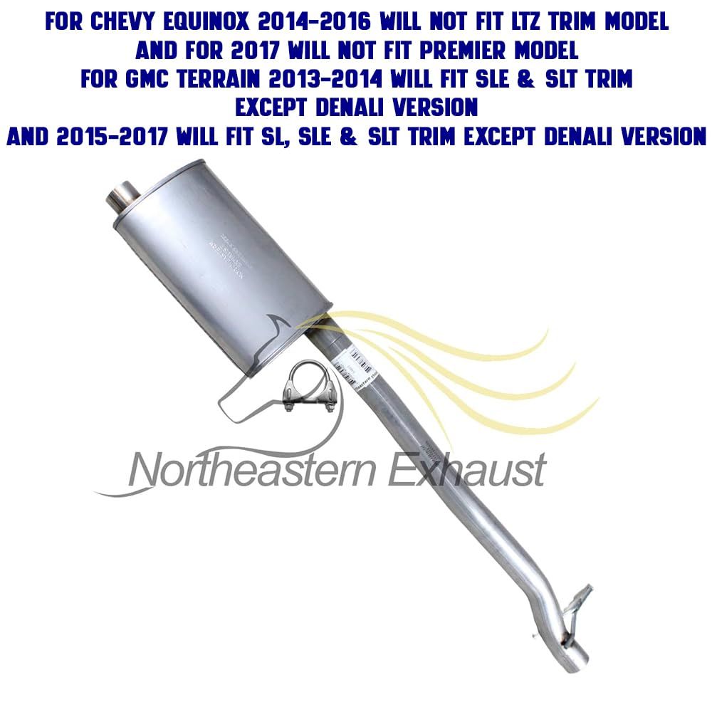 2010-2017 Chevrolet Equinox 2.4L and 2010-2017 GMC Terrain 2.4L Cat-back Exhaust System