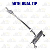 Resonator Pipe Muffler Exhaust System Kit fits: 2008-2010 Kia Sportage 2.0L AWD